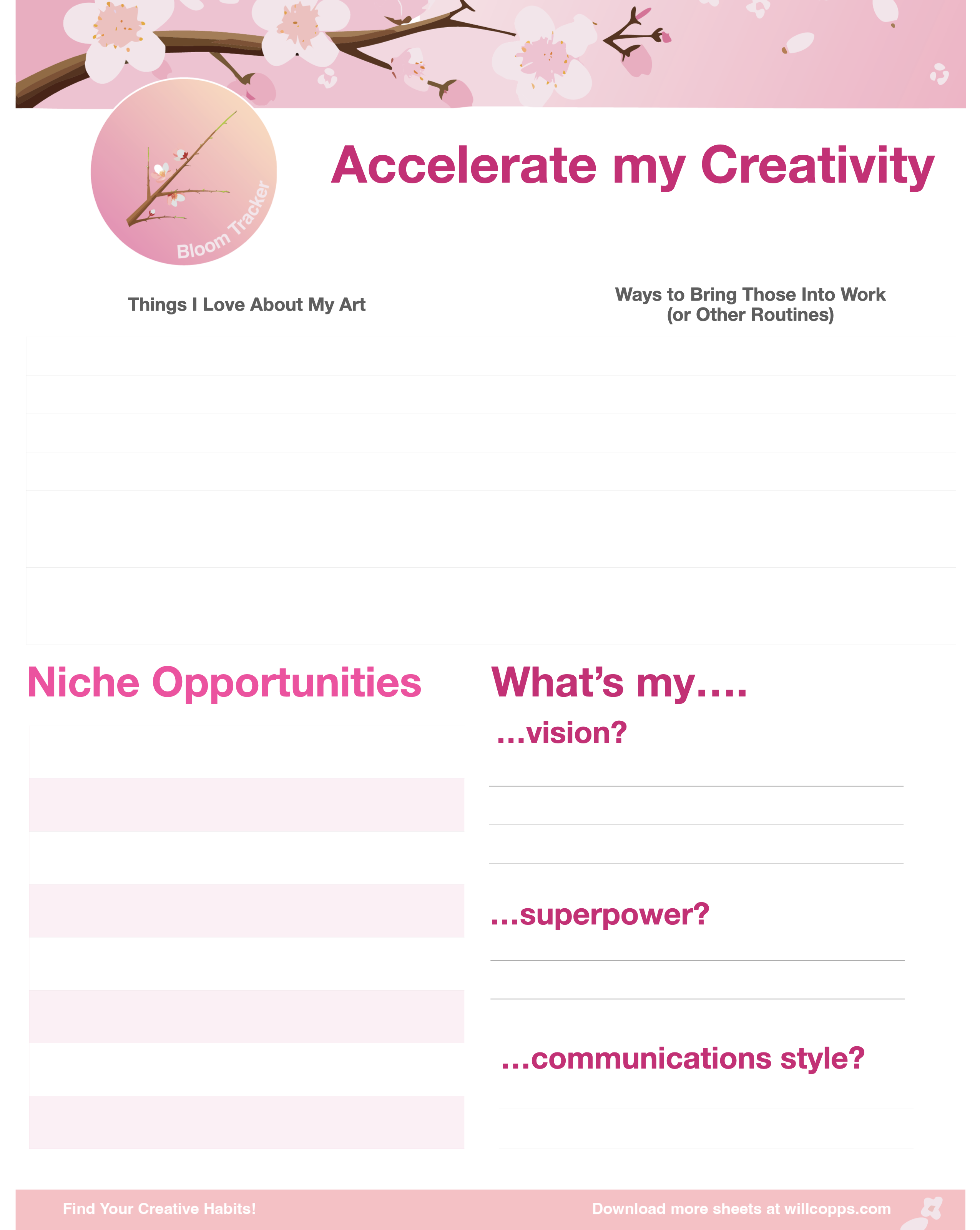 Download the Creative Habit Tracker