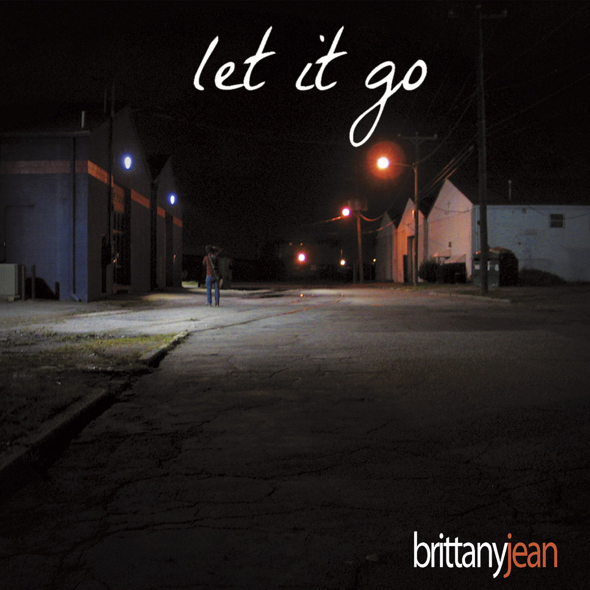 Let It Go EP cover showing a lone figure on a street at night
